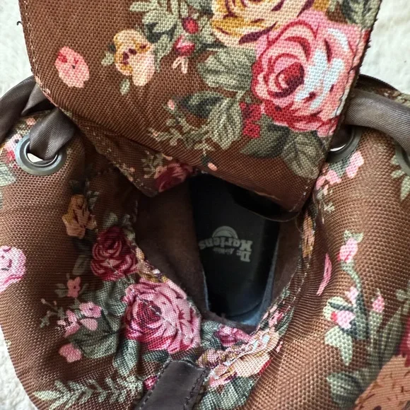 Dr. Marten Triumph floral fold over combat boots size 8 - Picture 10 of 11